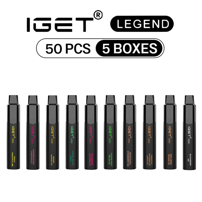 IGET Legend 50 Pcs / 5 Boxes Wholesale